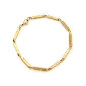 Altın Kaplama Küp Model Erkek Bileklik EBLK-509 thumbnail 1