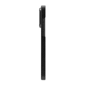 iPhone 15 Pro Uyumlu  Uyumlu KılıfMagsafe Şarj Özellikli 600D Kevlar Krek Karbon Standlı Kapak - 7