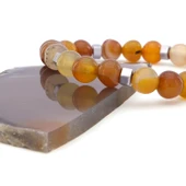 Akik Doğal Taş Erkek Bileklik EBLK-376 - 4