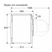 SİEMENS WQ41G2C0TR iQ500 Isı Pompalı Kurutma Makinesi 9 kg - 4