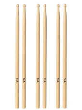 Chroma Baget - Davul - 3 Çift Bateri Bageti Drumsticks 5a Pürüzsüz Yüzey - 1