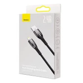 Baseus Glimmer Series iPhone Lightning to USB Hızlı Data Şarj Kablosu 1mt thumbnail 2