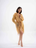 Gökkuşağı Peştemal Bornoz Model Plaj Elbisesi - 7