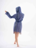 Gökkuşağı Peştemal Bornoz Model Plaj Elbisesi - 12