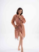 Gökkuşağı Peştemal Bornoz Model Plaj Elbisesi - 4