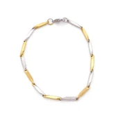 Çift Renkli Çelik Erkek Bilekliği EBLK-504 thumbnail 1