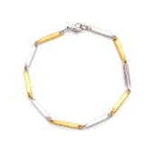 Çift Renkli Küp Model Çelik Erkek Bilekliği EBLK-505 thumbnail 1