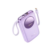 Polham Dahili Type-C Ve İphone Lightning Kablolu 22.5W 10000mAh Powerbank, Dijital Göstergeli Ultra Hızlı Powerbank - 4