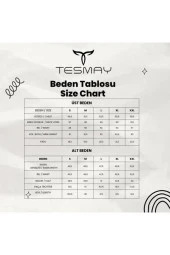 Tesmay 21104 Siyah Dijital Desenli Lycralı Tesettür Mayo thumbnail 8