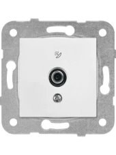 Viko Karre Uydu Prizi F Konnektörlü Geçişli 10dB Beyaz (Çerçeve Dahil) 90967038 thumbnail 1