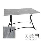 Modern Katlanır Werzalit Tabla Masa (80X120) - Light Temperado - 1