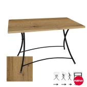 Modern Katlanır Werzalit Tabla Masa (70x120) - Canyon Palaca Oak - 1