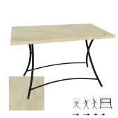 Modern Katlanır Werzalit Tabla Masa (70x120) - Golden Marble - 1