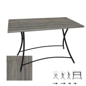 Modern Katlanır Werzalit Tabla Masa (70x120) - Magma - 1