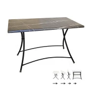 Modern Katlanır Werzalit Tabla Masa (70x120) - Palazzo - 1