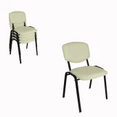 İç içe Konan Mutfak ve Balkon Sandalyesi (4 Adet) - 1