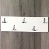 MODİLAYN Manolya Ahşap 10'lu Duvar Askısı 17X50 cm Kapı Arkası Amerikan Askı - 1