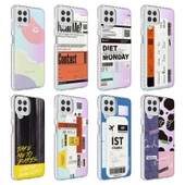 M12 Uyumlu  Uyumlu KılıfAirbag Kenarlı Renkli Desenli Silikon Elegans Kapak thumbnail 2