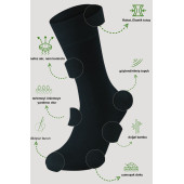 Kutulu 6 Çift Erkek Bambu Uzun Soket Yazlık Dikişsiz Parfümlü Çorap - 4