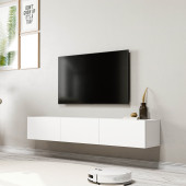 1220 DORE 3 KAPAKLI KULPSUZ 150 CM TV ÜNİTESİ BEYAZ - 1
