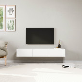 1220 DORE 3 KAPAKLI KULPSUZ 150 CM TV ÜNİTESİ BEYAZ - 2