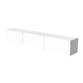 1220 DORE 3 KAPAKLI KULPSUZ 150 CM TV ÜNİTESİ BEYAZ - 6