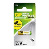 GP BATTERIES 27A 12V Alkalin High Voltage Pil Kumanda Oyuncak Tansiyon Aleti Pili 1li Kart - 1