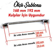 Okyanus Kulpu 192 Mm Krom Metal Mutfak Mobilya Çekmece Mutfak Dolap Dolabı Kulpları Kapak Kulbu thumbnail 1
