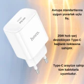 Coofbe Super Şarj Akım Koruma Pd Type-C Girişli  30W Şarj Başlık Samsung Xiaomi İphone Şarj Başlığı - 2
