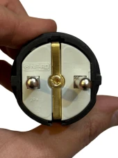 Nead 1x16 Kauçuk Düz Fiş Monofaze Siyah (10 Adet) - 3