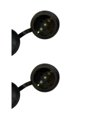 Nead 1x16 Kauçuk Uzatma Seyyar Priz Tekli Siyah (2 Adet) thumbnail 1