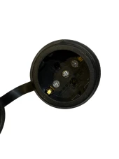 Nead 1x16 Kauçuk Uzatma Seyyar Priz Tekli Siyah (4 Adet) thumbnail 2