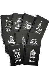 Siyah Defter Motivasyon Sözlü Never Siyah Yapraklı A6 Not Defteri - 1 Adet thumbnail 3