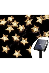 Su Geçirmez Solar Güneş Enerjili 8 Fonksiyonlu Günışığı 7 Metre 30 Yıldızlı Led Aydınlatma - 5