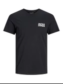 JACK JONES Yazılı Erkek Bisiklet Yaka Tişört 12151955 - 2