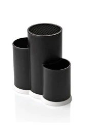 3 Bölmeli Kaşıklık - Şef Bıçaklık Standı Siyah - 1