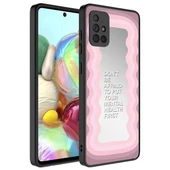 A51 Uyumlu  Uyumlu KılıfAynalı Desenli Kamera Korumalı Parlak Mirror Kapak - 1
