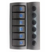 BFY Marin Otomatik Sigortalı Switch Panel, 6 Anahtar, Mavi - 1