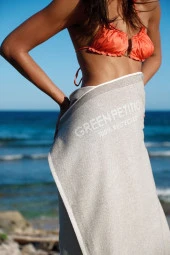 Green Petition Calm Fit Clay Havlu 76x142 Spor, Gym, Pilates, Yoga, Havuz, Deniz, Banyo Havlusu - 2
