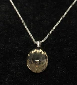 925Ayar Gümüş Smoky Quartz Damla Taşlı Kolye thumbnail 4