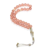 925 Ayar Gümüş Gerçek Sulanyt Taşlı Yuvarlak Faset Kesim Tesbih thumbnail 1