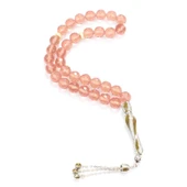 925 Ayar Gümüş Gerçek Sulanyt Taşlı Yuvarlak Faset Kesim Tesbih thumbnail 2