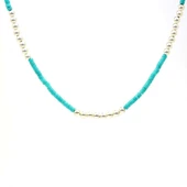 925 Ayar Gümüş Turkuaz Taş Kolye thumbnail 3