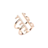 925 Ayar Gümüş E Harfi Tasarım Yüzük thumbnail 2