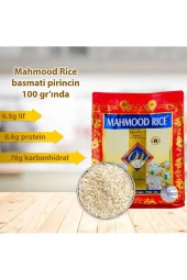 MAHMOOD RICE Basmati 1121 Pirinç 900 Gr X 4 Adet & Tahta Kaşık (Hediye) - 3
