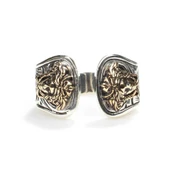 925 Ayar Gümüş Medussa Kafası Erkek Yüzük thumbnail 1