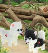 Yürüyen, Ses Tekrarlı, Hareketli Sevimli Peluş Köpek Boo - Cute Pomeranian - 7