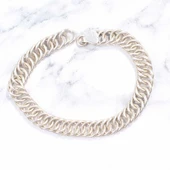 925 Ayar Gümüş Zincir Bileklik thumbnail 2