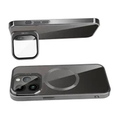 iPhone 15 Pro  Uyumlu KılıfMagsafe Wireless Şarj Özellikli Standlı Klon Kapak - 2