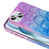 iPhone 15 Kılıf Simli 3D Desenli Hacar Kılıf - 9